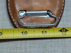 vintage TOOLED belt buckle WESTERN cowhide leather COWBOY laced