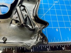 Gun Handgun Pistol Figural Cutout Novelty Mag Cosplay Black 5&Prime; Belt Buckle