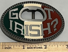 Got Irish? Beer Bottle Opener Novelty Belt Buckle Funny Humorous Modern Hip Hop