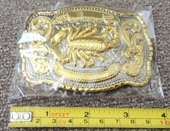 HUGE 5.9&Prime; Scorpion Western Gold Metal Belt Buckle Hebilla