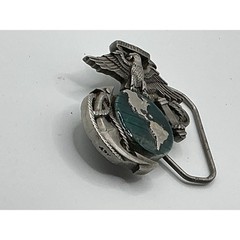 Vintage 1991 US Marines Semper Fidelis EGA Belt Buckle Great American Products