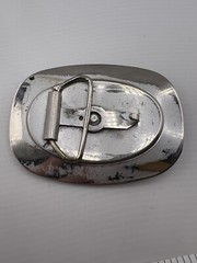 Reining Western Belt Buckle Rodeo Silver And Black