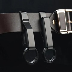 2PCS Duty Belt Key Holder with Keyrings for Police, Law Enforcement and Workers