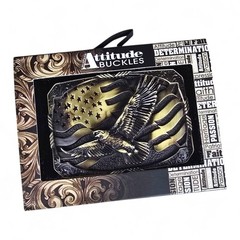 Montana Silversmiths Forever Free Heritage Attitude Belt Buckle NEW NWT