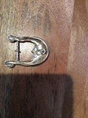 ———- THE HALF MOON 925 STERLING SILVER BELT BUCKLE ———