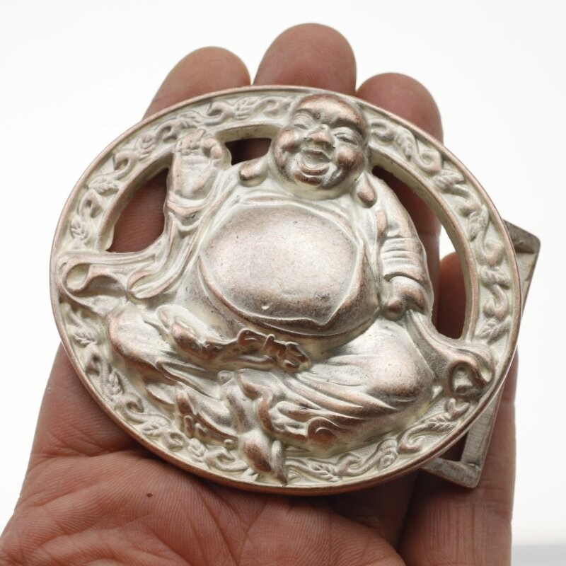 Buddha Belt Buckle Rose Mother of Pearl – Elegant Belt Buckle Women Men