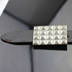 Vintage Chocolate Bar Design Metal Antique Silver Effect Belt Buckle