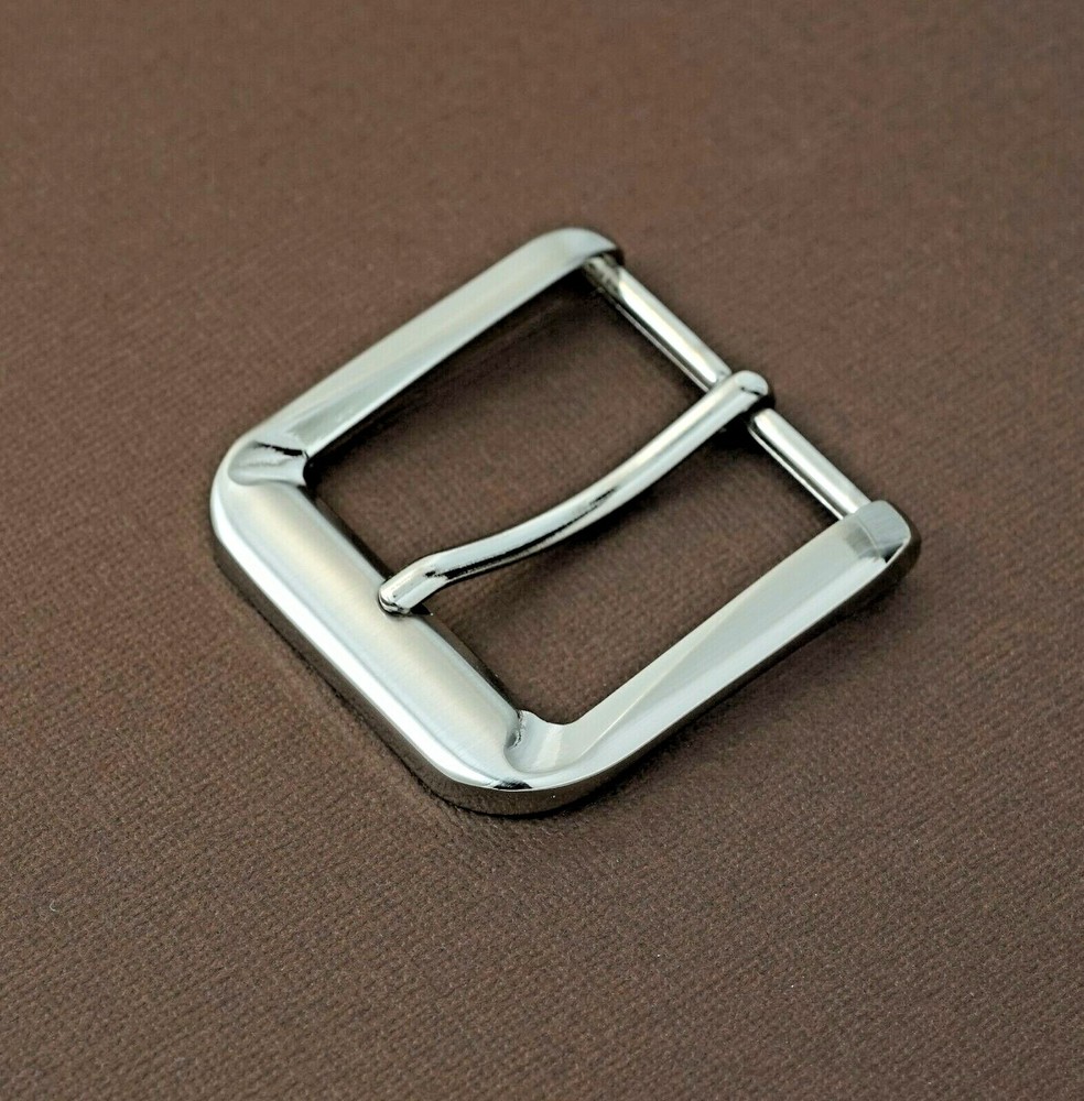 New man/woman 1 1/2&Prime;solid pin buckle(#70) brushed nickel finish casual jean USA