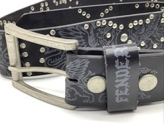 Fender Studded Belt -Officially Lic by Fender-Size 32 New Belt & Buckle