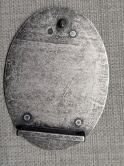 vintage STUDDED belt buckle RIVETED motorcycle WESTERN metal leather y2k