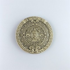 Vintage Bronze Plated Aztec Calendar Belt Buckle also Stock in the US