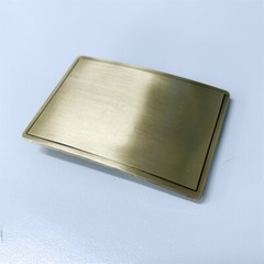Antique Bronze Plated Rectangle Blank Belt Buckle For Engraving