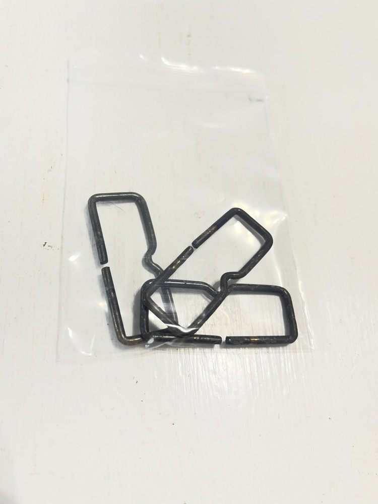 – (2) Belt Buckle Replacement Belt Loops Steel Bronze Color Fits 1 5/8 Belt