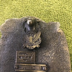 Vintage Truck Drivers Move The Nation Belt Buckle Made USA Transportation 1987