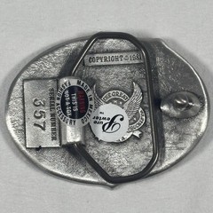 Vintage Dazzle Em With Brilliance or Baffle Em With Bullshit Belt Buckle