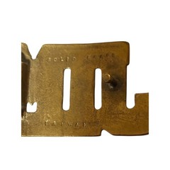 Vintage Solid Brass JIM Name Belt Buckle Gold Personalized Jimmy James