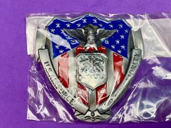 Us Air Force Corps Logo Sealed Belt Buckle Air Superiority Usa Flag Colors