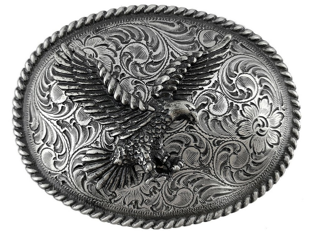 Western Cowboy Antique American Eagle Belt Buckle fits 1-1/2&Prime; Belt