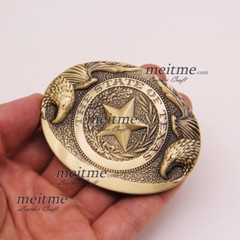 1 1/2 Belt Buckle Brass for men Vintage Works Buckles Pin Hippie Western DIY Lot
