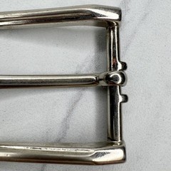 Silver Tone Simple Basic Belt Buckle