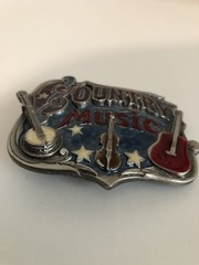 Country Music Nashville Guitar Banjo The Great American Buckle Co. Belt USA