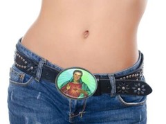 Elvis Christ Sacred Heart Handmade Artisan Rockabilly Belt Buckle