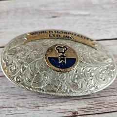 Montana Silversmiths World Hospitality Ltd. Inc. Vintage Buckle German silver