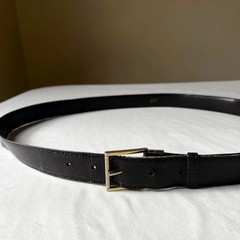Vintage Barneys New York Lizard Skin Belt Gold Buckle Italy Mens Size L