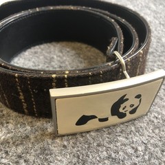 Vintage Enjoi Skateboards Panda Belt Buckle Y2K Skate Grunge Nylon 30-32 Waist