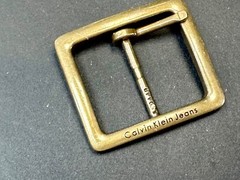 Replacement Center Bar Silver Tone Dress Belt Buckle Calvin Klein Jeans