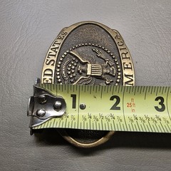 Heritage Mint United States of America Eagle Seal Solid Brass Belt Buckle 5401