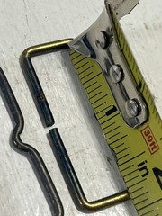 – (3) Belt Buckle Loop Replacement Steel Bronze Looking Up To 1 5/8 Belt