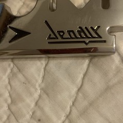 Men&rsquo;s Silver Metal Razor Blade Slide Belt Buckle, Rectangular.