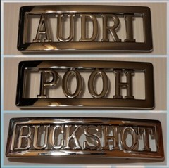 Personalized Custom Name Metal Belt Buckle -Put your name / word or# on a Buckle