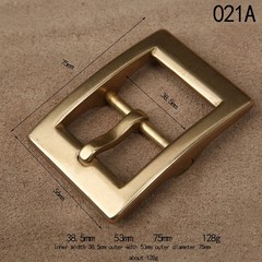 Retro Style Solid Stainless Steel/Brass Belt Buckle for Making Belt Accessories
