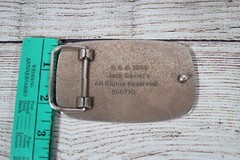 Jack Daniels 2005 Silver Tone Old No. 7 Vintage Belt Buckle 5007JD