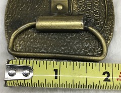 Vintage Skilsaw Brass Belt Buckle, 3.25” X 2.5”, Preowned, 1970’s.