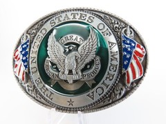 New United States of America Belt Buckle Great Americal Products Metal