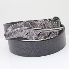 Belt buckle spring, belt buckle for 4 cm leather leather belt, removable buckle