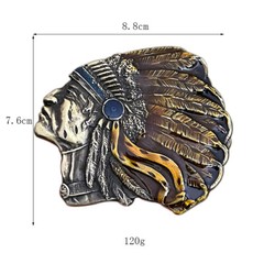 Zinc alloy belt buckle retro personalized belt buckle Western style