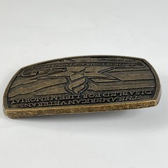 The American Veterans Disabled For Life Memorial Belt Buckle 2007 Sponsor