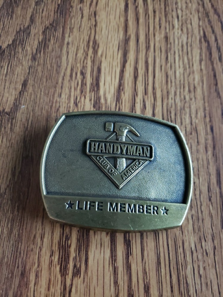 1996 HandyMan Club Of America Belt Buckle Life Member Vintage VGC