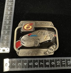 vintage American Legends Foundry pewter NASCAR belt buckle #6 RARE