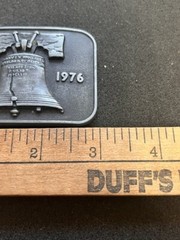 VINTAGE BICENTENNIAL BELT BUCKLE LIBERTY BELL AMERICAN PRIDE BUCKLE VINTAGE