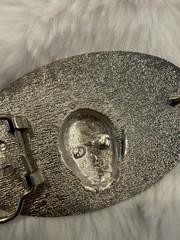 New Belt Buckle Scull Head Put Up Your Guns Rocker Emo New