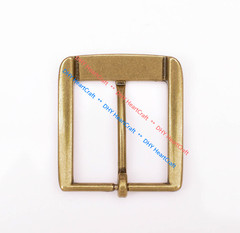 Retro Flower Carved Antique Brass Prong Pin Buckle Men Leather Belt Buckle 40mm