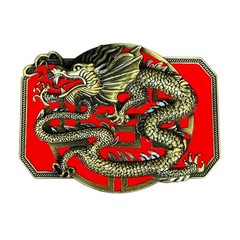 Relief Dragon Pattern Belt Buckle Alloy DIY Belt Buckle Replacement Supplies