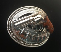 (MADE BY ORDER) BUCKLE HANDMADE STAINLESS STEEL WESTERN STYLE GUN SMITH.38 #3