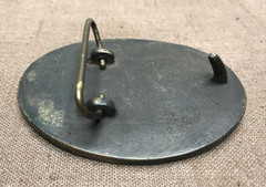 Vintage Lot of 3 Brass Belt Buckles 1970s 1980s Collectible Rare