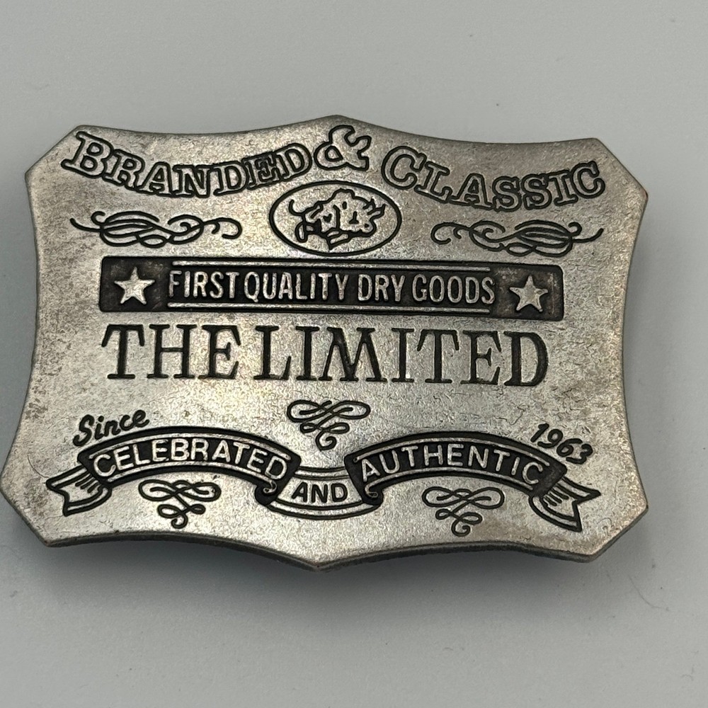 The Limited Vintage Belt Buckle Silver Tone First Quality Dry Goods Italy